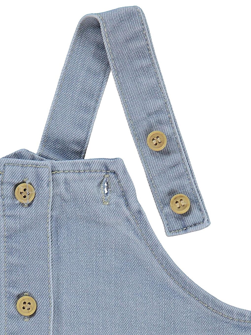 Baby Cepli Denim 6-18 Ay Salopet - Mavi-1