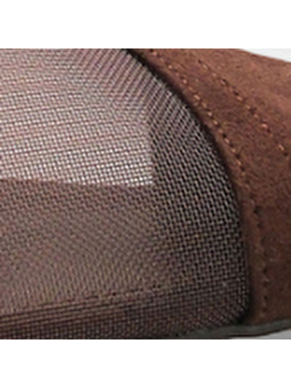 Kahverengi Kathryn Hakiki Deri Astarlı Sivri Burunlu Orta Topuklu Fileli Arkası Açık Kadın Ayakkabı-8