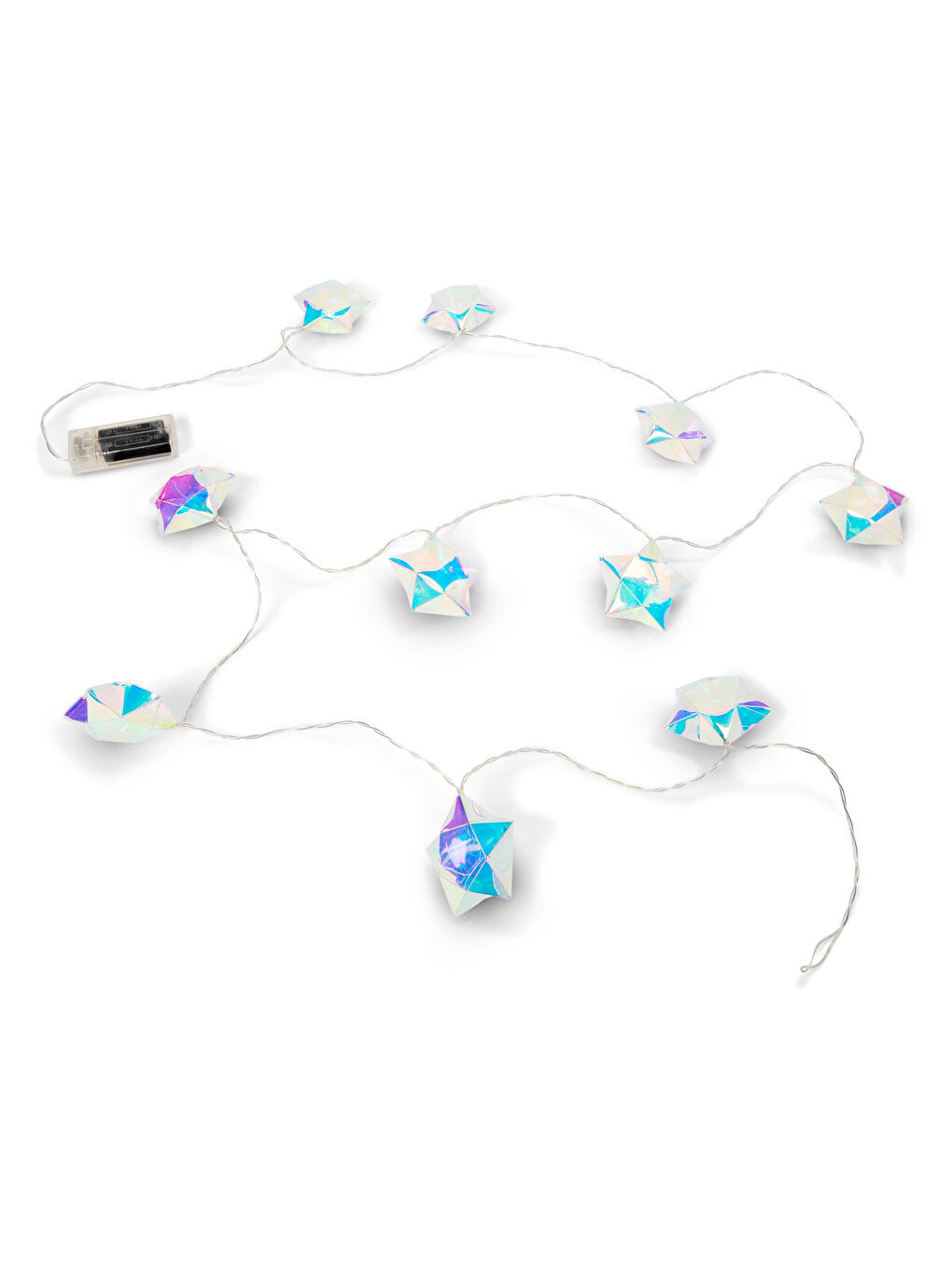 Renksiz LED Işık Zinciri, Yıldız, Fluoresan-1