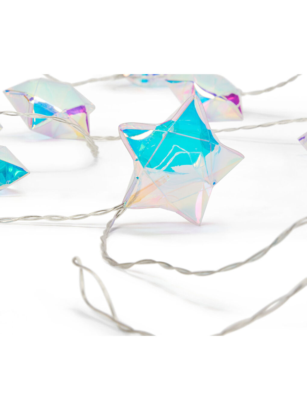 Renksiz LED Işık Zinciri, Yıldız, Fluoresan-2