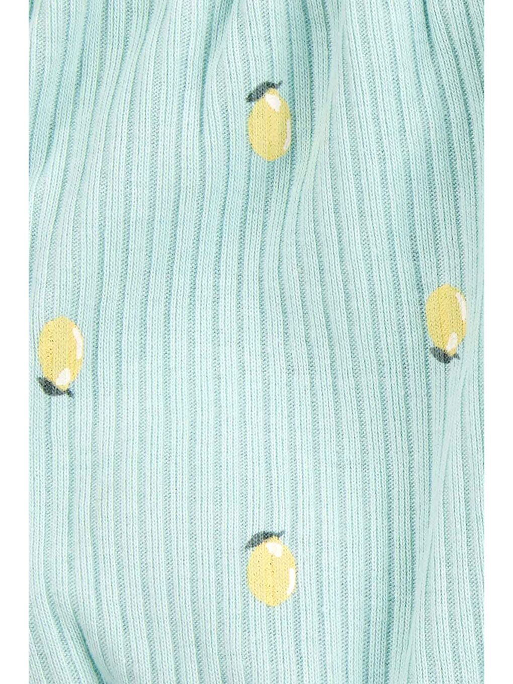 Karışık Layette Kız Bebek 2'li Şort Set-1