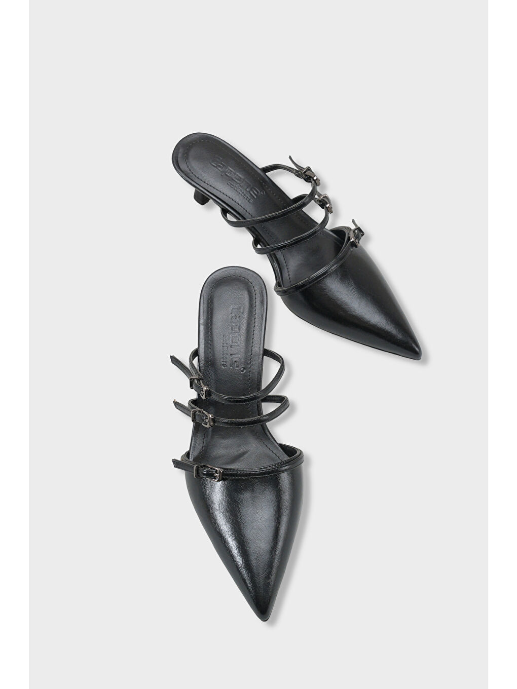 Siyah Matilde Kadın Topuklu Terlik-5