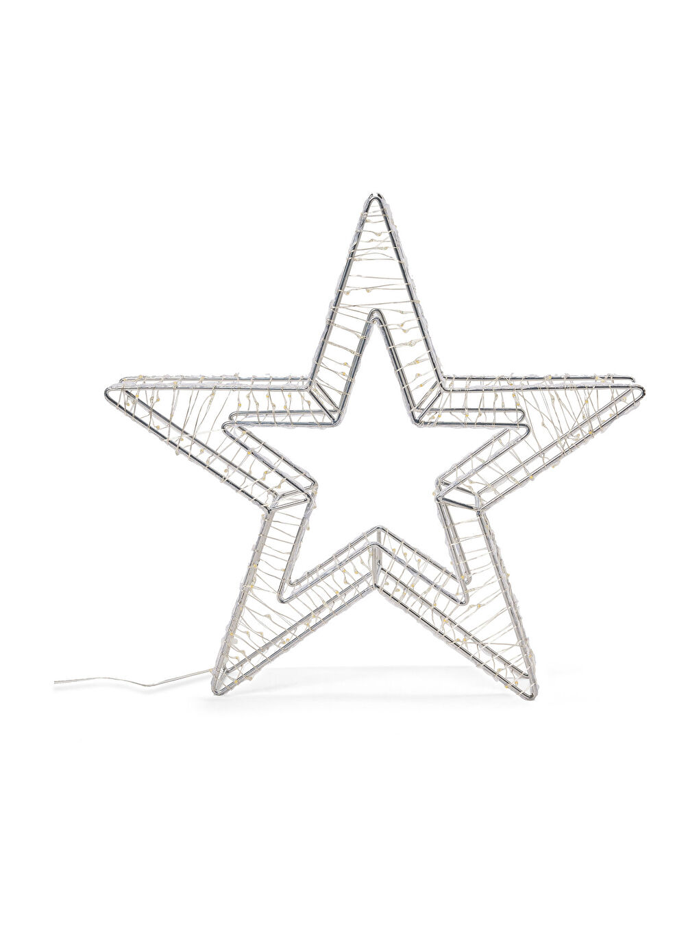 Renksiz LED Yıldız, 3 D, Büyük, Dış Mekan-1