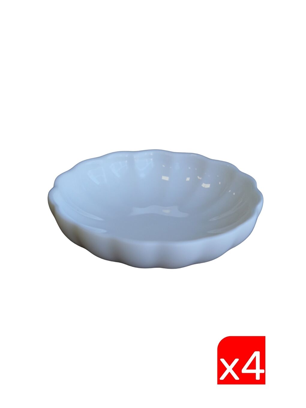 Ekru Kütahya Porselen Bone Luz Krem Kase 8cm 4 lü BNLZF08KS00-1