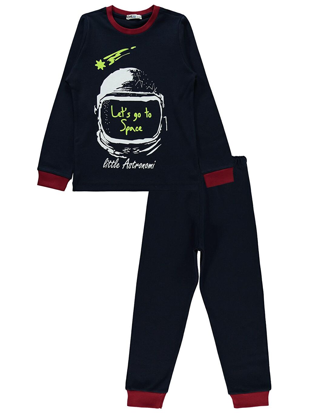 Civil Lacivert Boys Erkek Çocuk Pijama Takımı 10-13 Yaş Lacivert