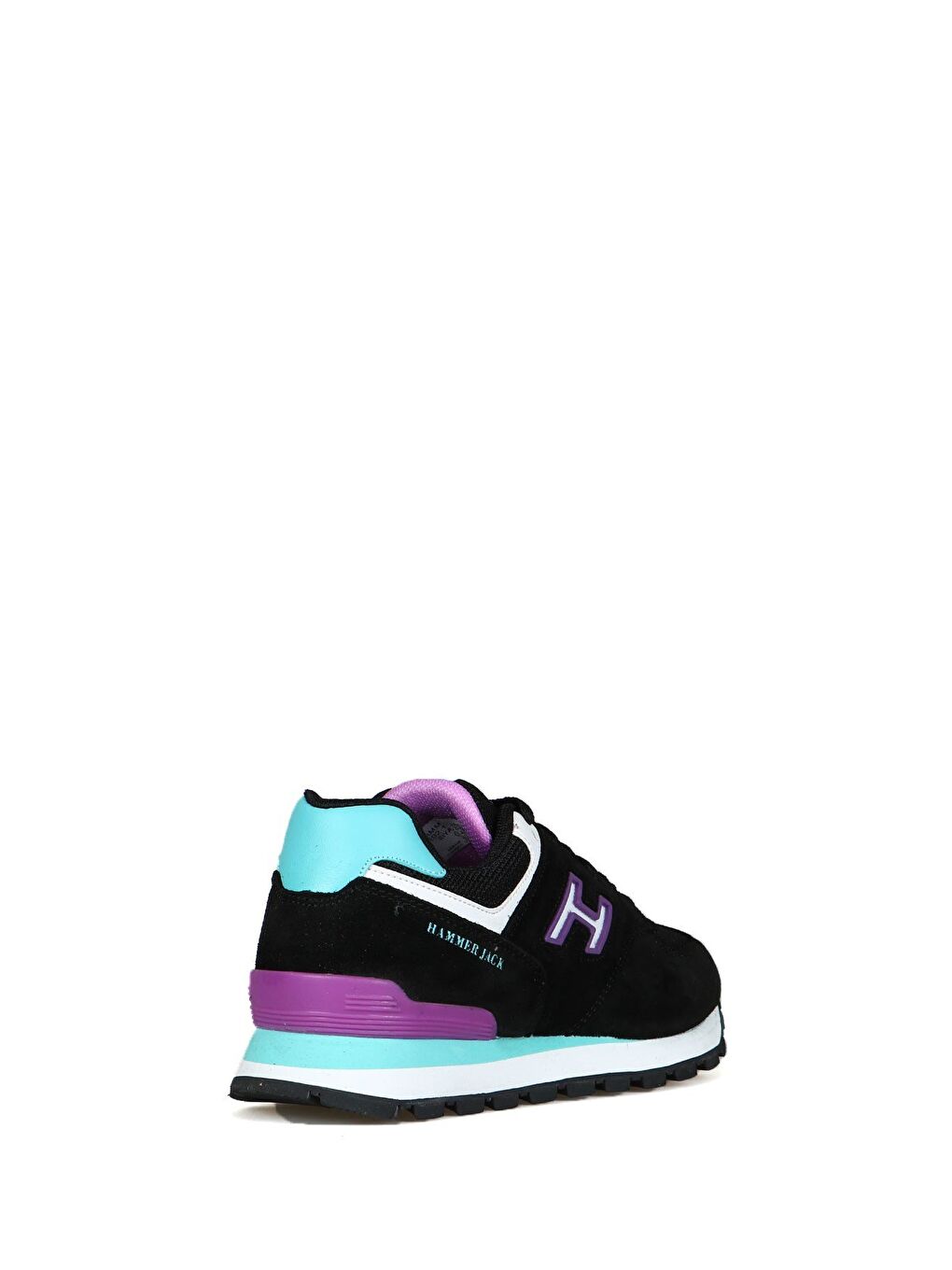 Karışık Chile Hakiki Deri Siyah-Lila Kadın Spor Ayakkabı-2