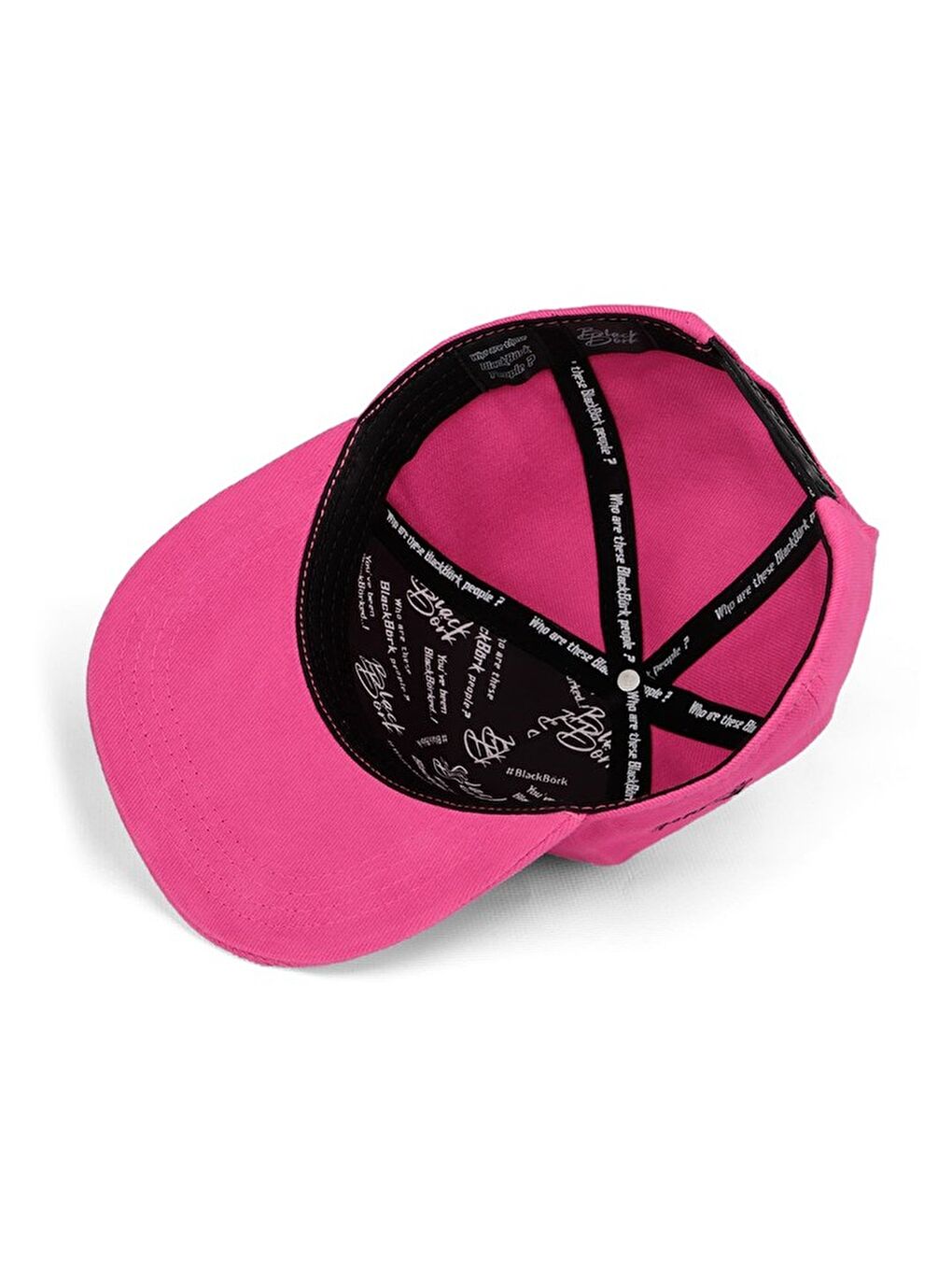 BlackBörk V1 Hip Hop Kids Ayı - 6bs Kod Logolu Unisex Pembe Çocuk Şapka (CAP) - 2