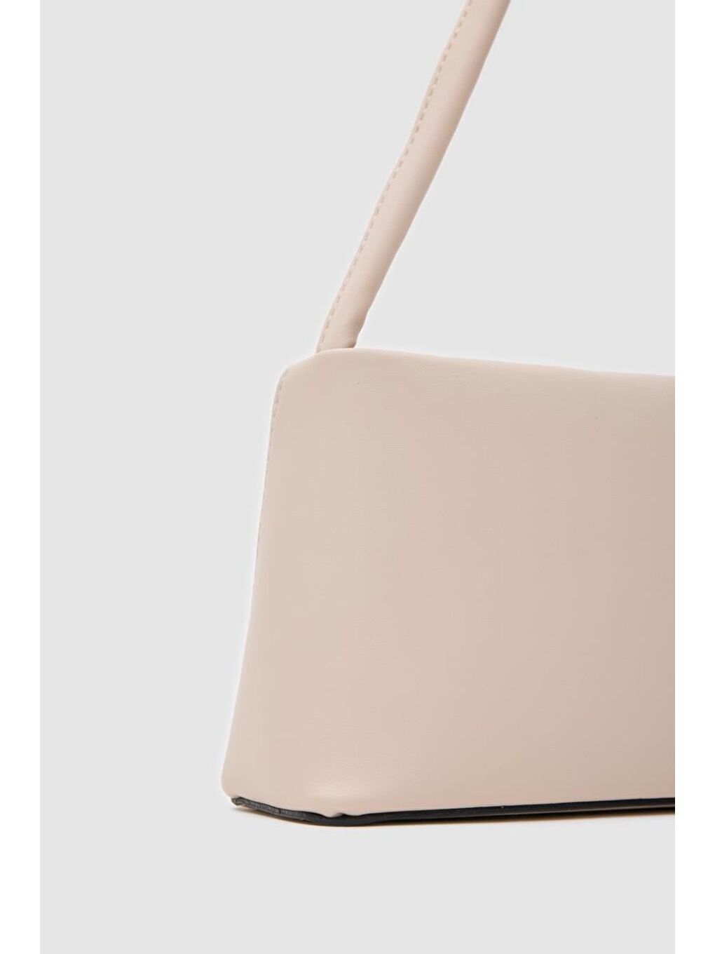 Ekru Capella Basic Baget Çanta Krem-2