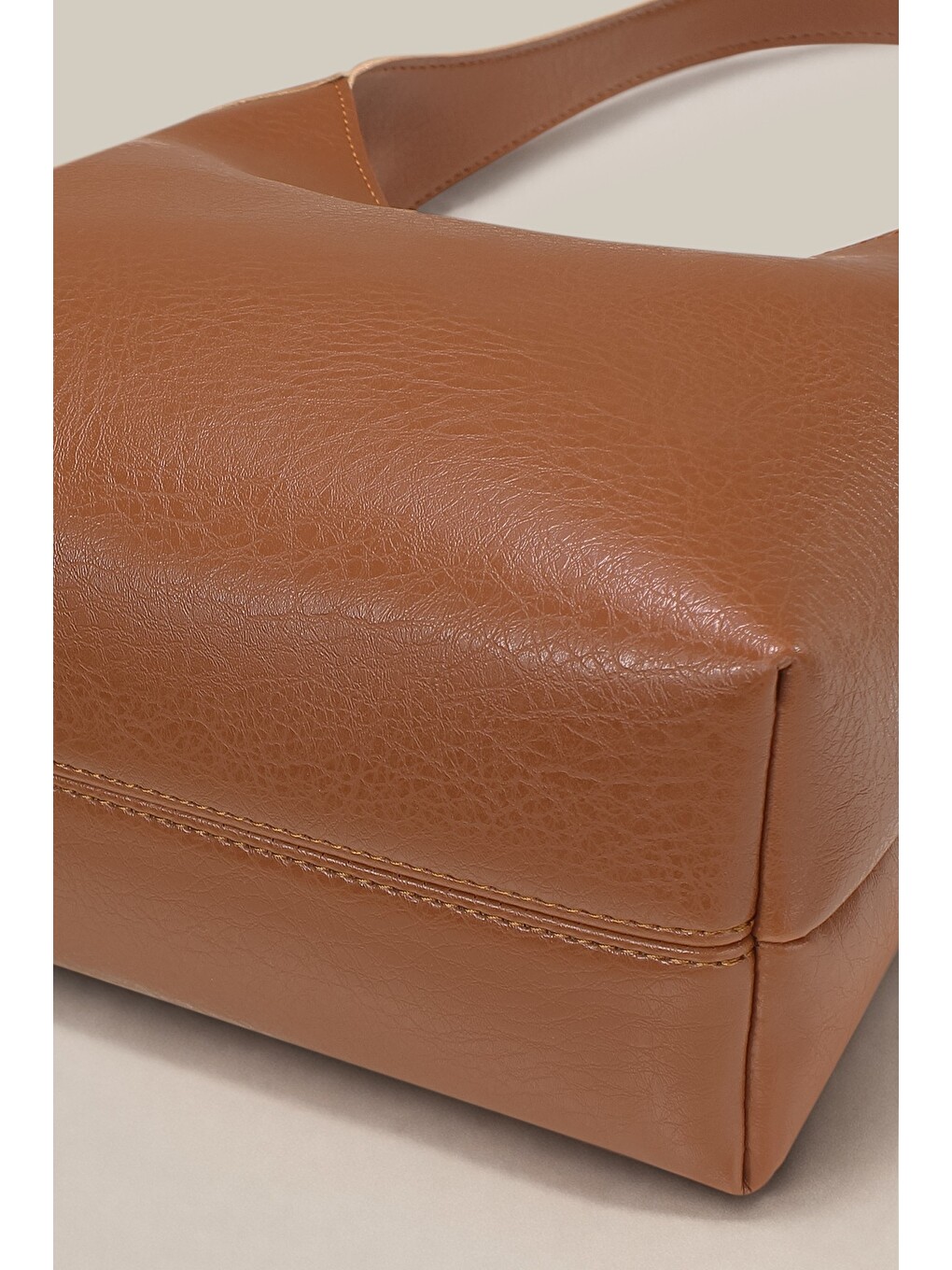 Kahverengi Hudson Omuz Çantası - Structured Siluet, Lacivert-4