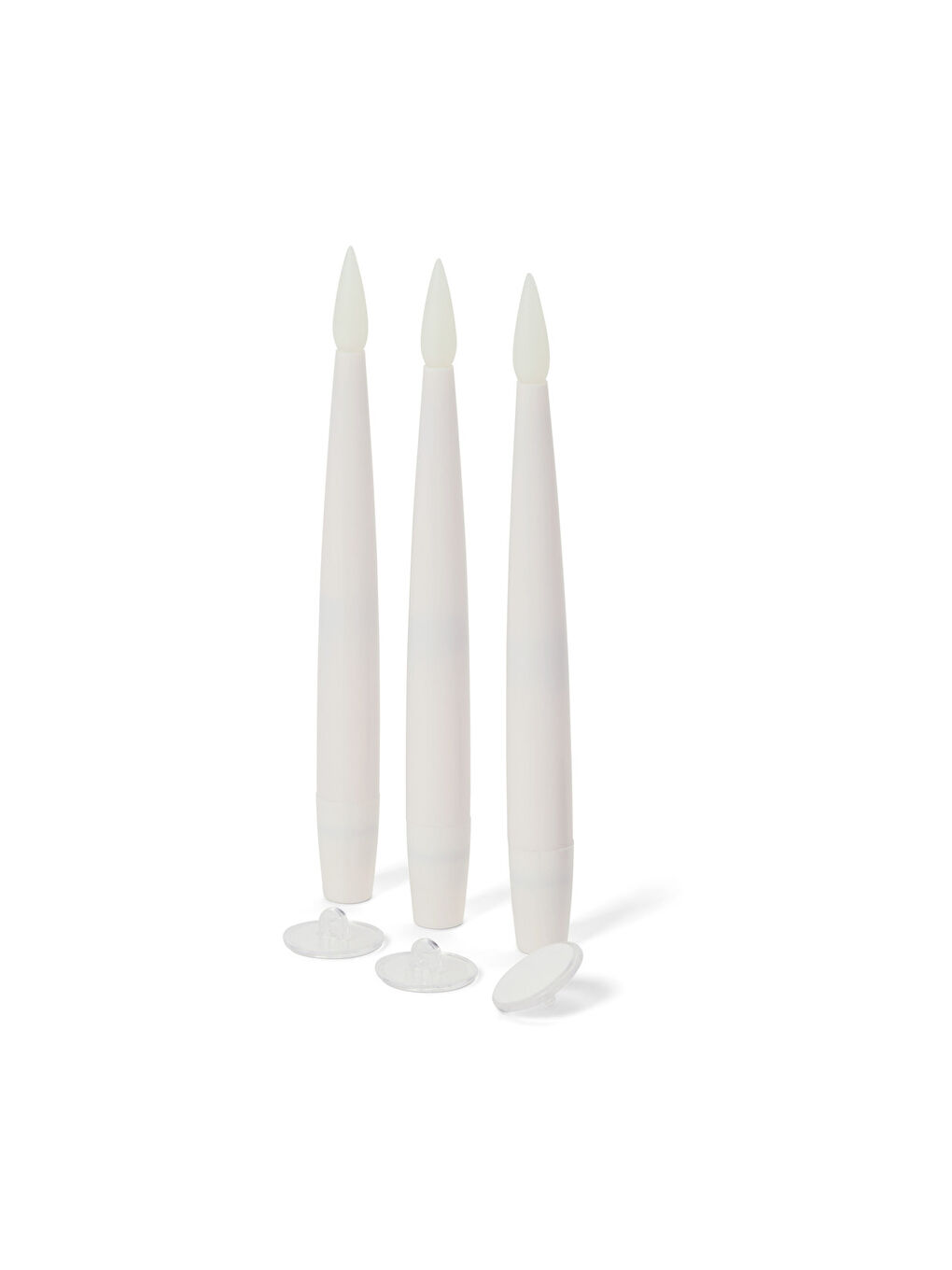 Beyaz Uçan LED Mum, 3 adet-1