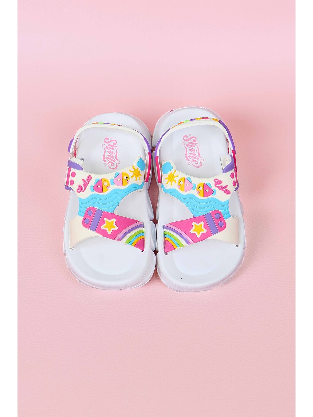 Kadın Beyaz Çocuk Sandalet Terlik - 27563-1