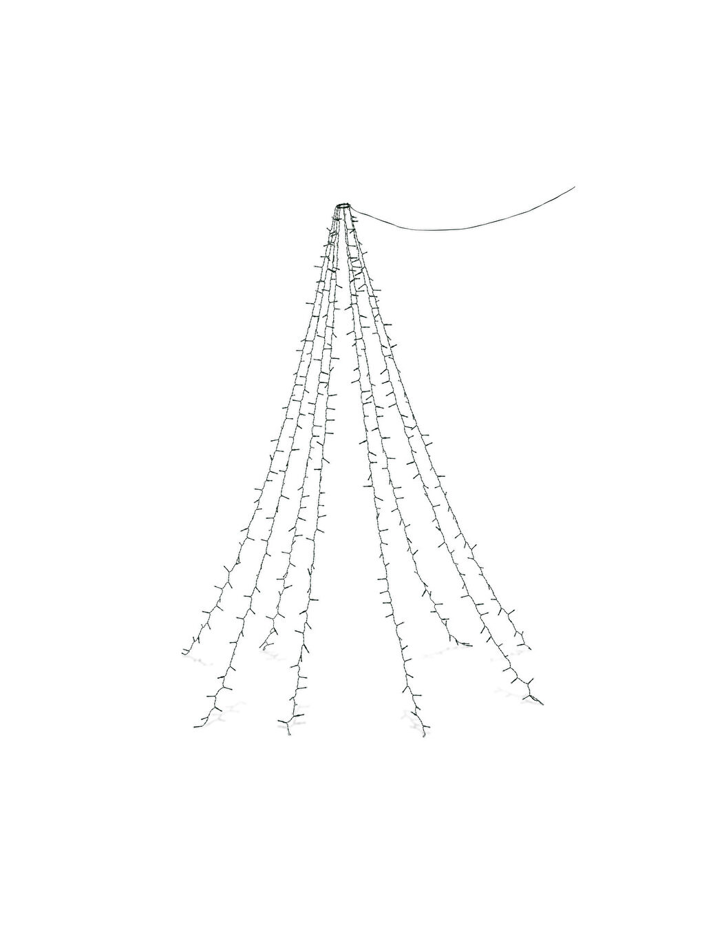 Yeşil LED Işık Tentesi, Dış Mekan-1