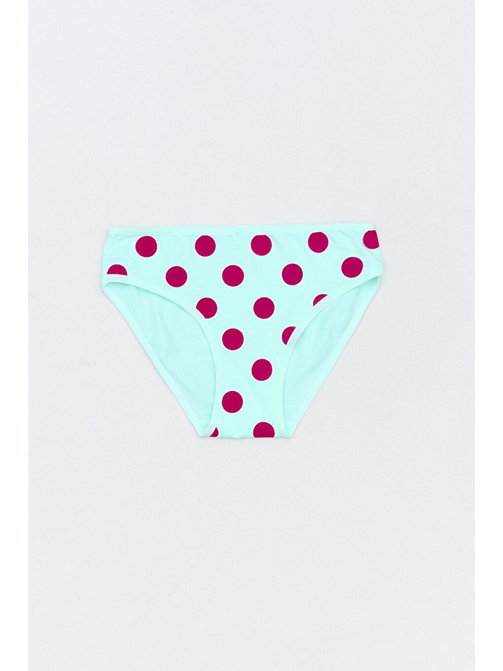 Yeşil Çizgili Kalp Baskılı 3 Lü Kız Çocuk Külot-3