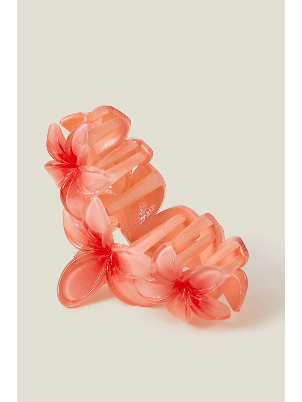 Pembe Üçlü Çiçekli Mandal Saç Tokası-4