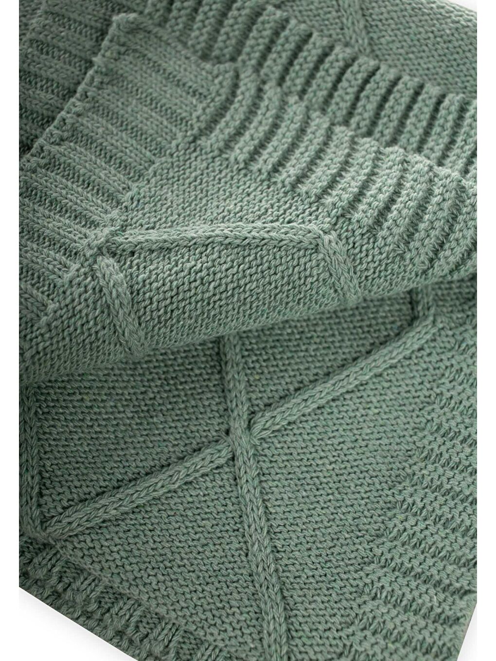 Triko Battaniye 80X100 Cm Mint Yeşili-2