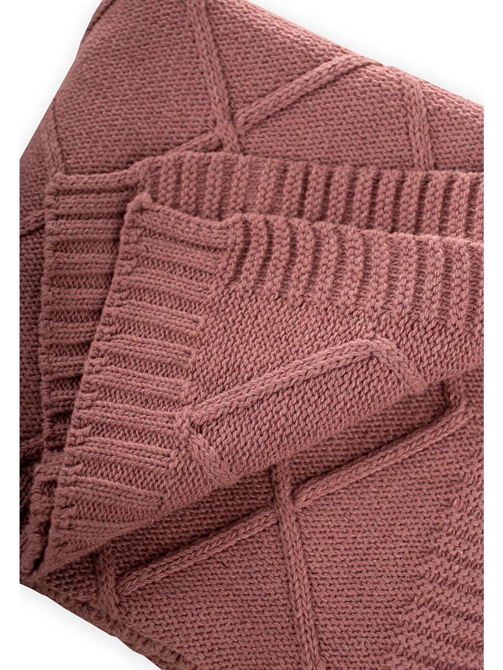 Pembe Triko Battaniye 80X100 Cm Gül Kurusu-2