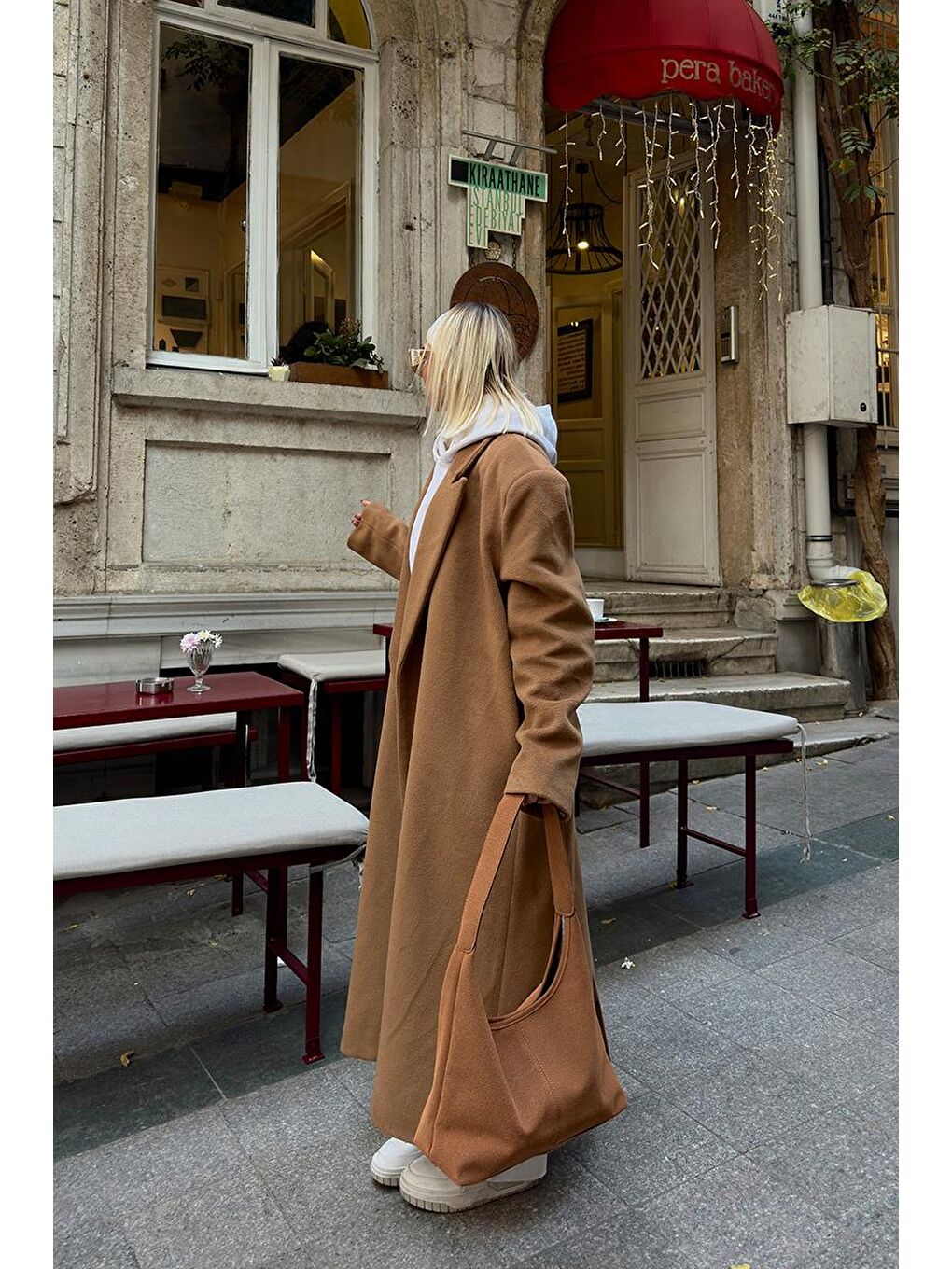 Kahverengi Gina Vintage Süet Omuz Çantası Taba-10