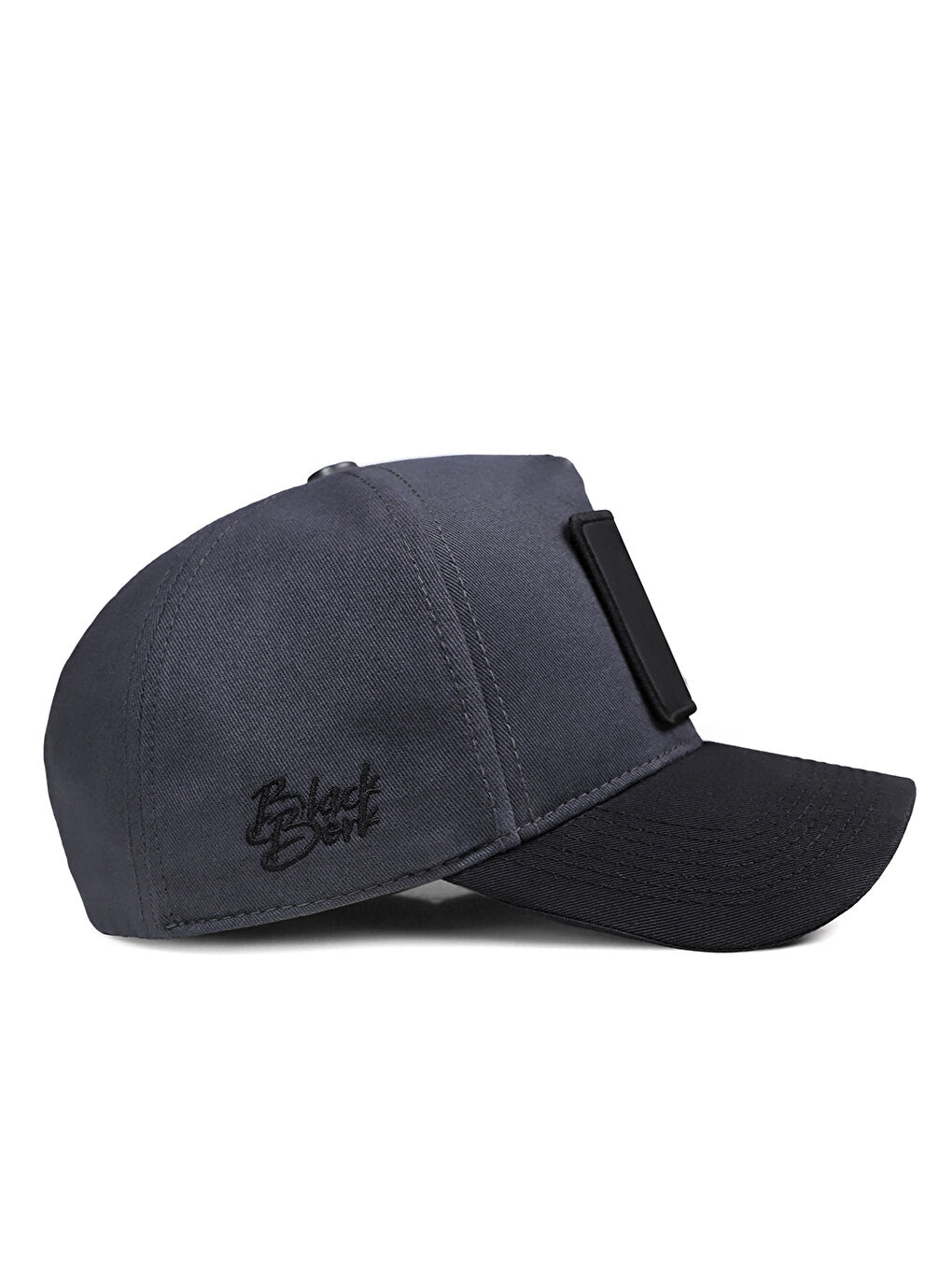 BlackBörk Ekru V1 Baseball   1 Kod Logolu Unisex Koyu Siyah Siperli Antrasit Şapka  CAP - 1