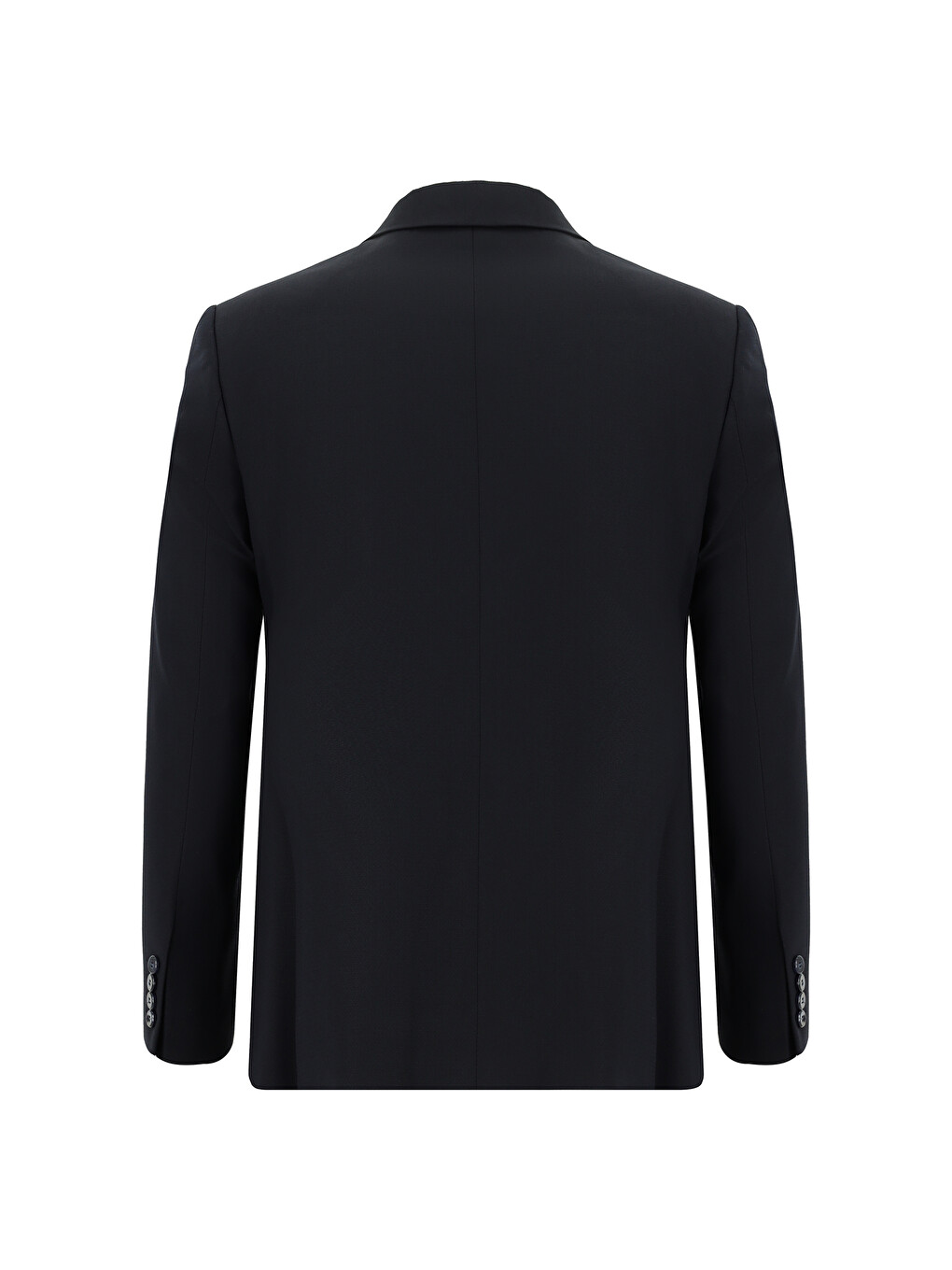 Lacivert Super Slim Fit Ekstra Dar Kesim Desenli Kruvaze Takım Elbise-2