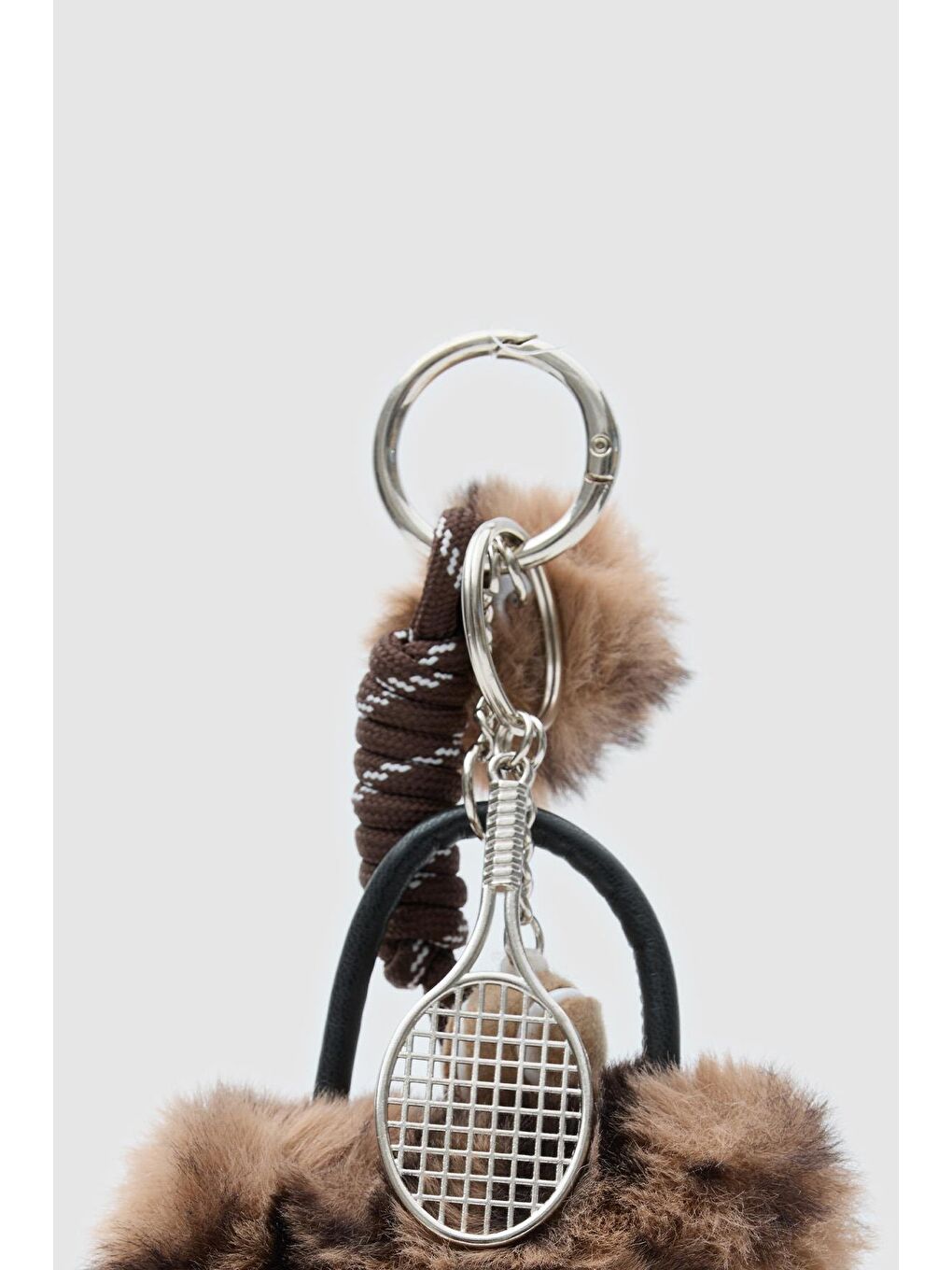 Karışık Pelüş Çanta Charmı Leopar Desen-2