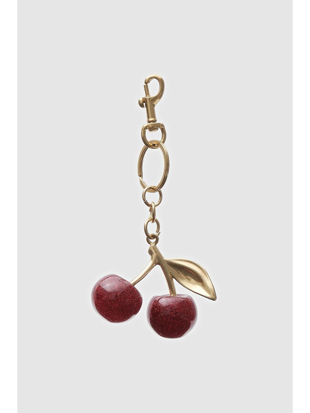 Kirazlı Çanta Charmı Kırmızı