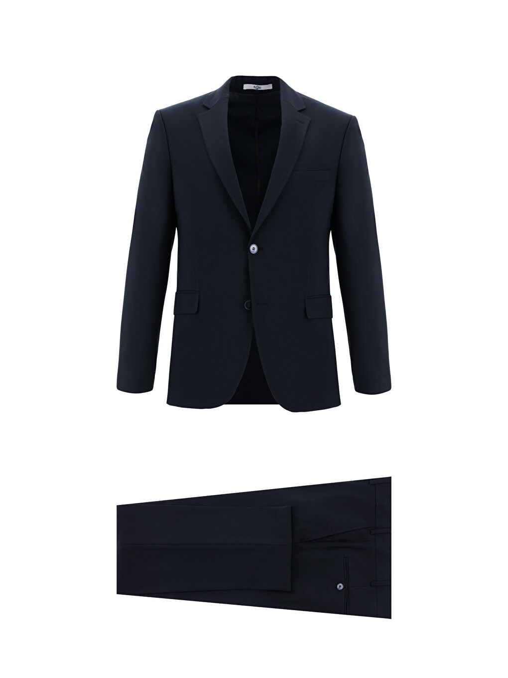 Siyah 7 Drop Slim Fit Dar Kesim Yünlü Takım Elbise