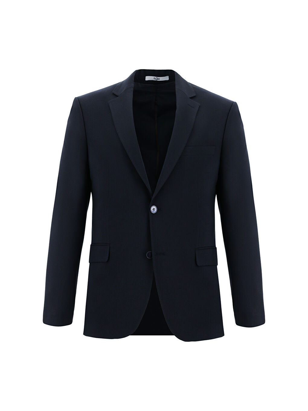 Siyah 7 Drop Slim Fit Dar Kesim Yünlü Takım Elbise-1