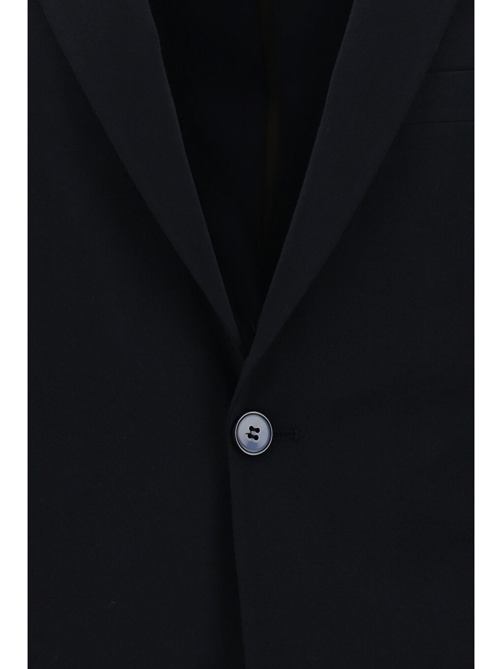 Siyah 7 Drop Slim Fit Dar Kesim Yünlü Takım Elbise-3