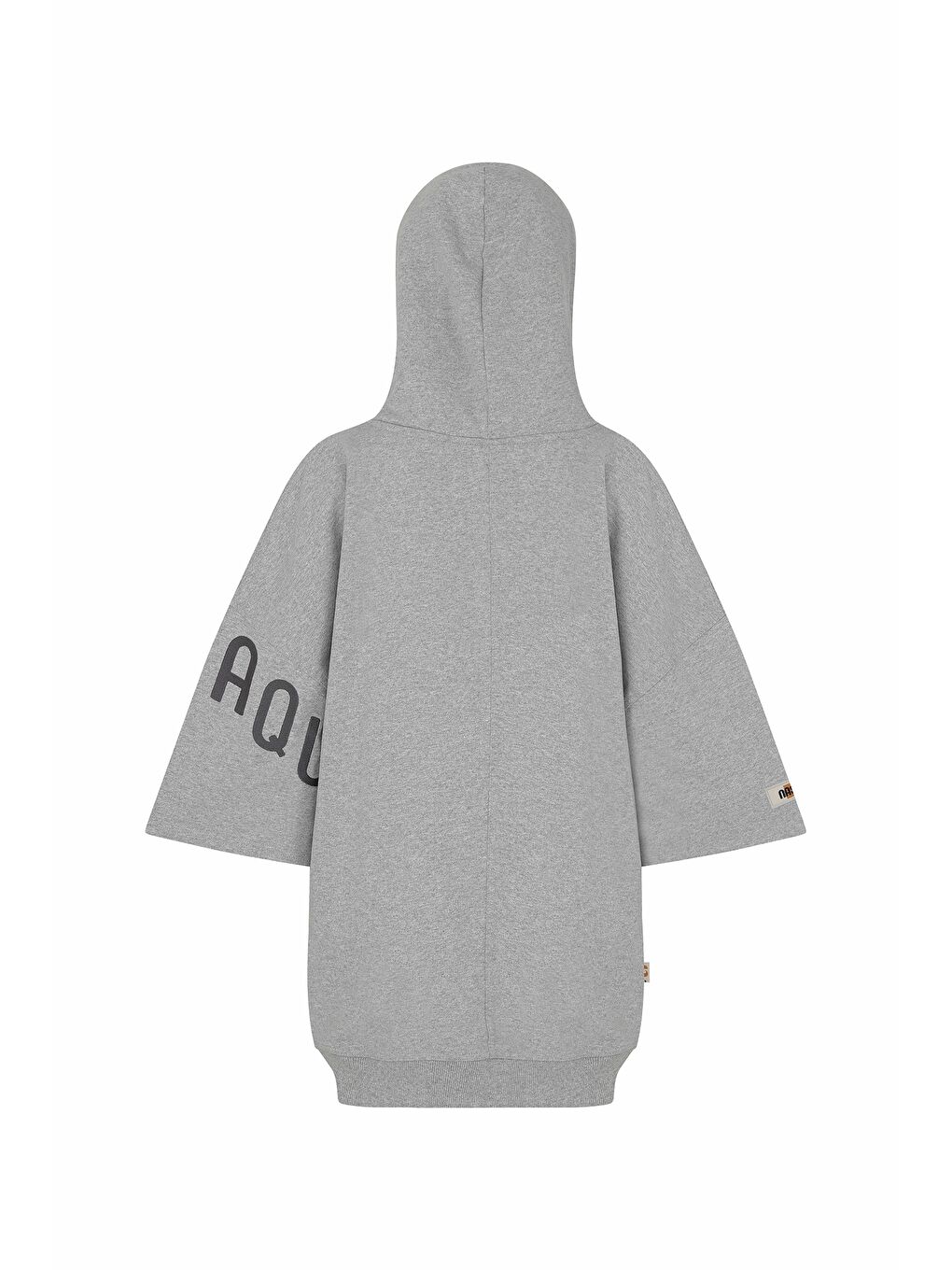 Rakbu Unisex Oversize Hoodie Sweat   Gri-3