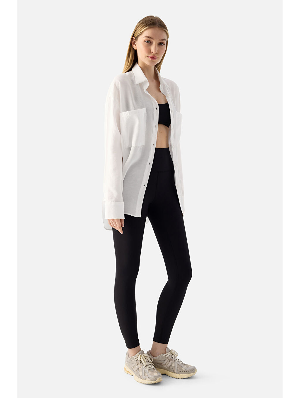 Lina Saf Konfor Beyaz Gömlek-1