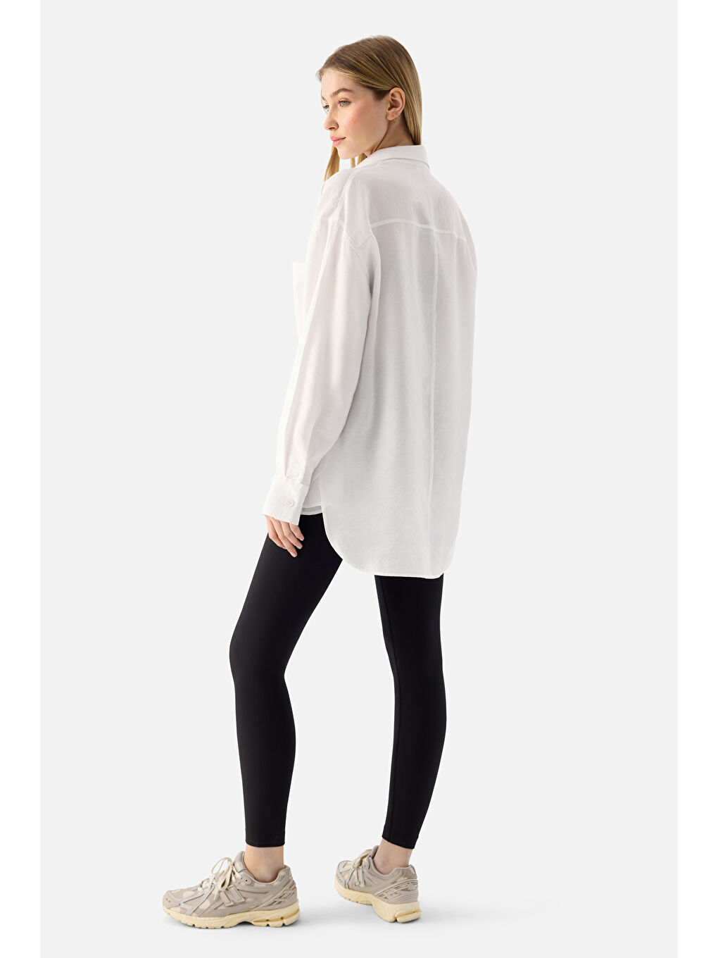 Lina Saf Konfor Beyaz Gömlek-2