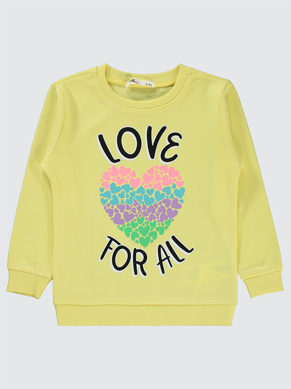 Civil Girls Kız Çocuk Sweatshirt 2-5 Yaş Açık Sarı