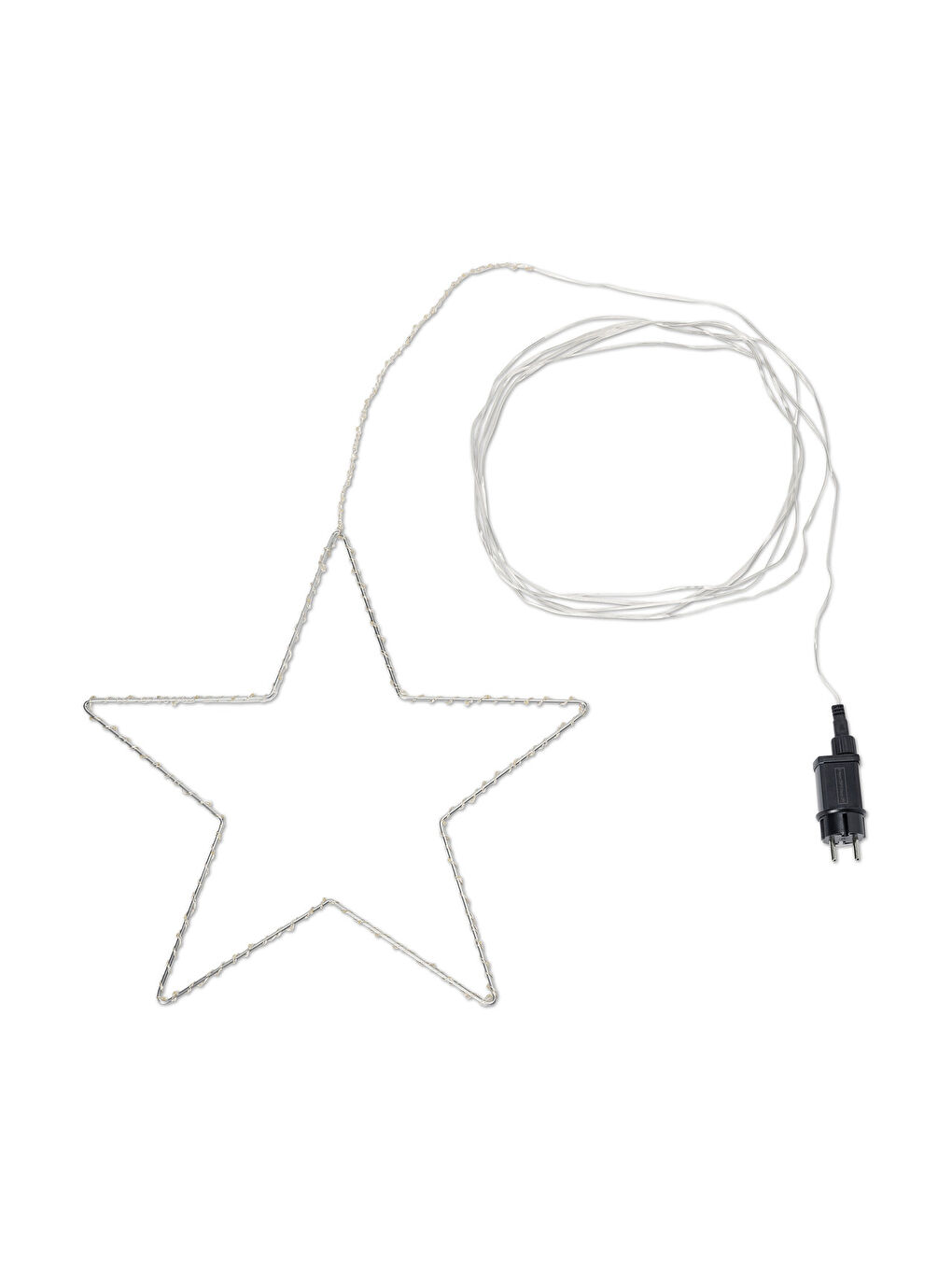 Gri LED Yıldız, 43 cm, Dış Mekan-1