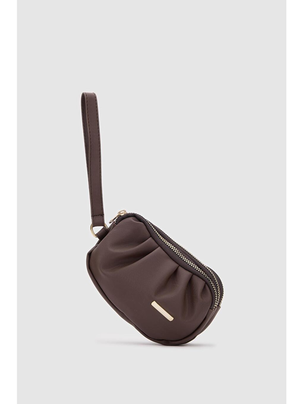 Kahverengi Aura Saten Cüzdan Acı Kahve-1