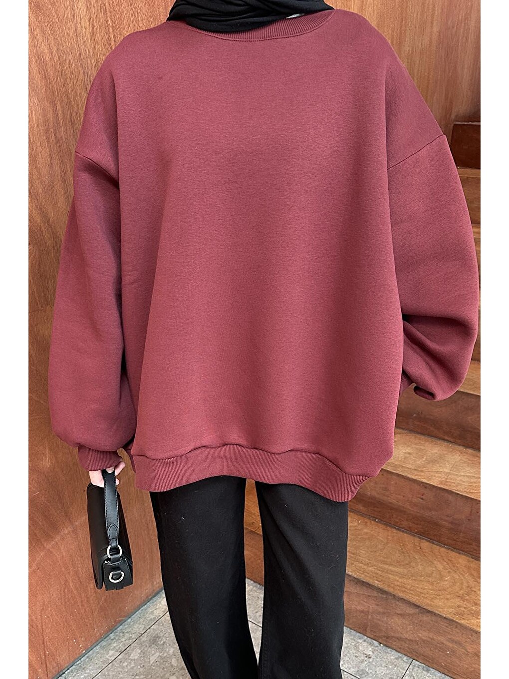 Oversize Sweatshirt Bordo-2