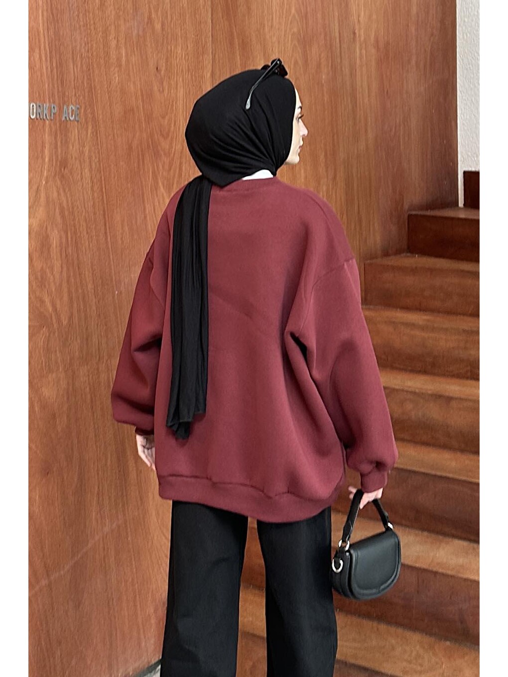 Oversize Sweatshirt Bordo-3