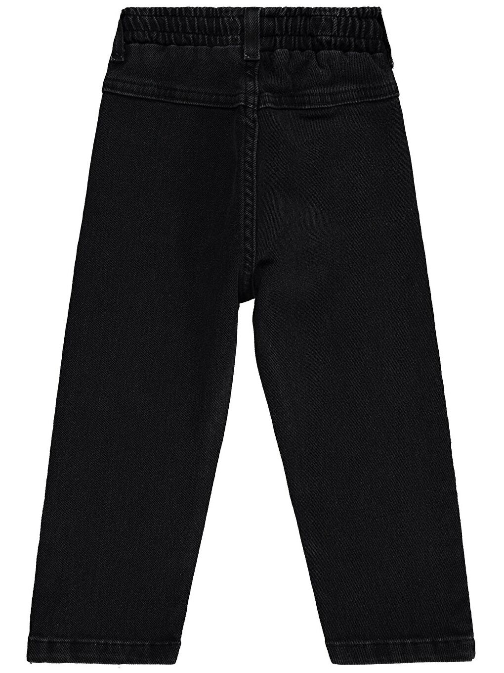 Boys Beli Lastikli Jogger 2-5 Yaş Pantolon Jean - Siyah 4-5 Yaş-1