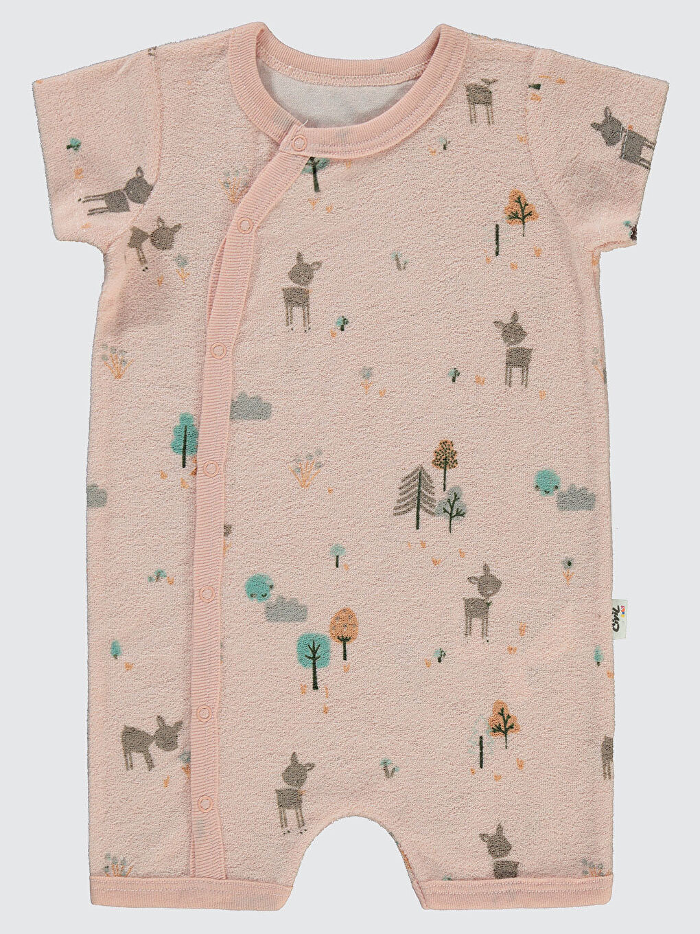 Baby Kız Bebek Patiksiz Tulum 6-18 Ay Pembe