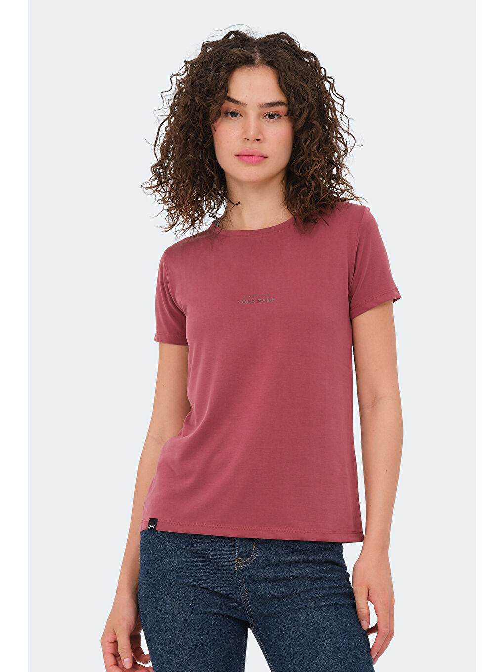 Karışık PAYTONS 5 li Set Kadın Ekru - Siyah - Koyu Gri - Bordo - Mavi Tişört-4