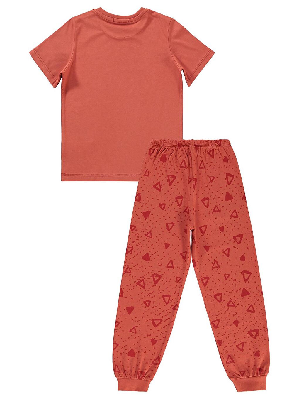 Kahverengi Boys Erkek Çocuk Pijama Takımı 6-9 Yaş Kiremit-2
