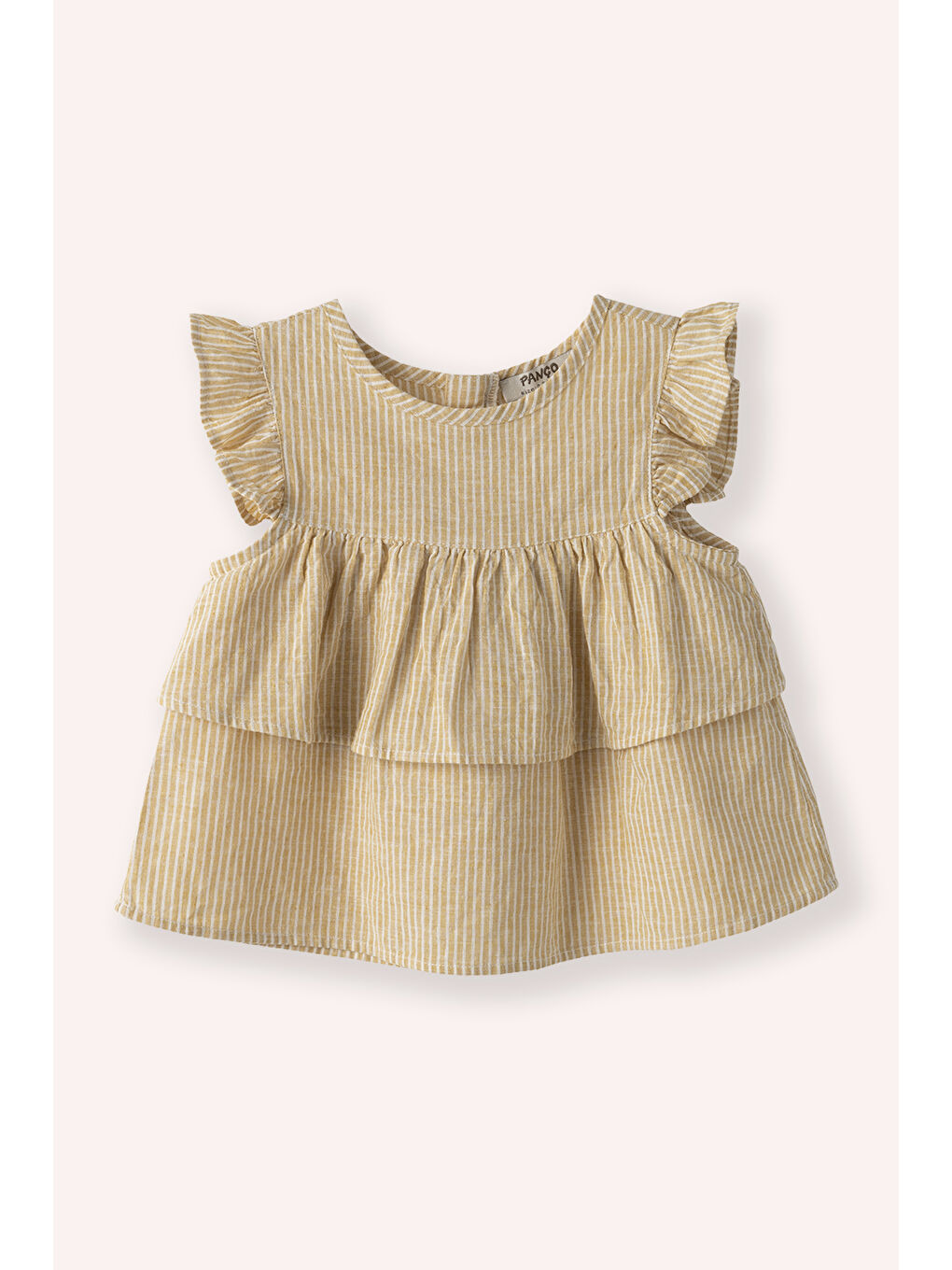 Kız Çocuk Çizgili Bluz Sarı