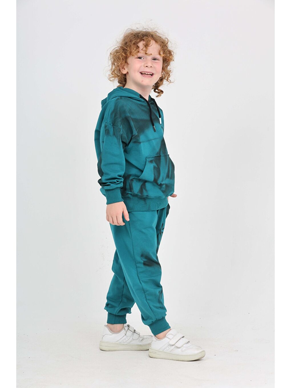 Petrol Erkek Çocuk Hype Baskılı Eşofman Takım-3