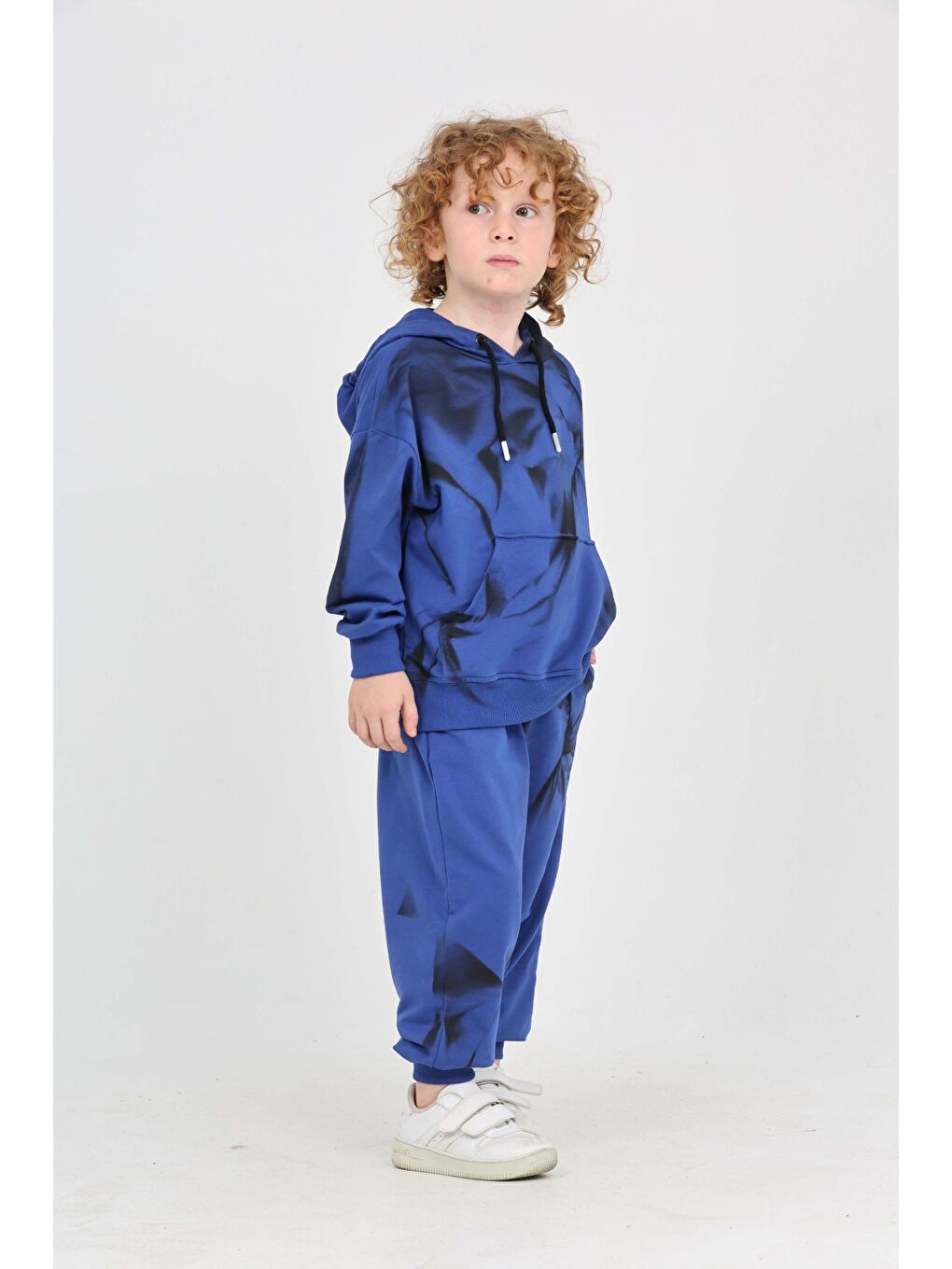 Mavi Erkek Çocuk Hype Baskılı Eşofman Takım-4