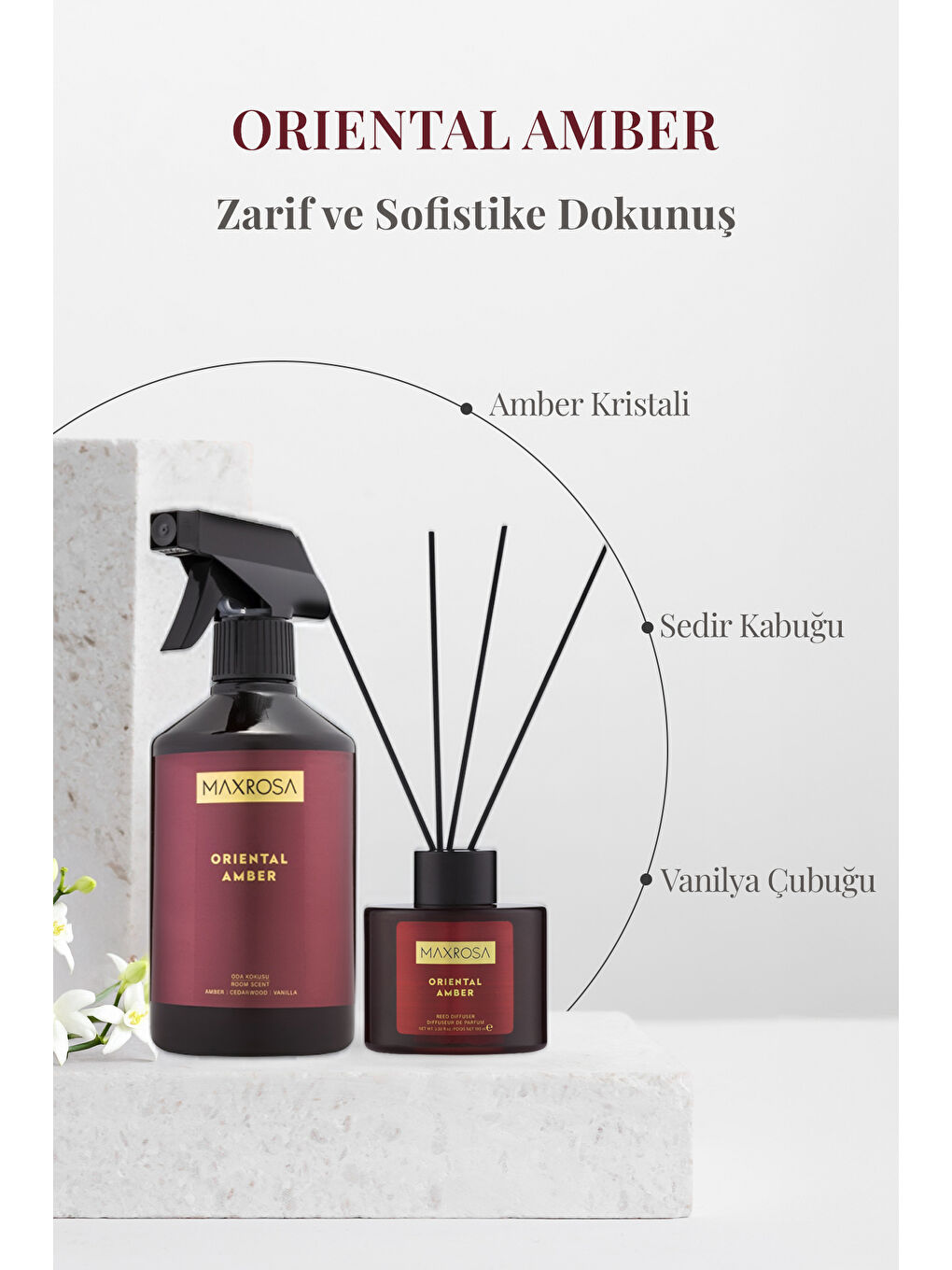 Karışık Maxrosa Oriantal Amber Room Spray Oda Spreyi 500 ml-1