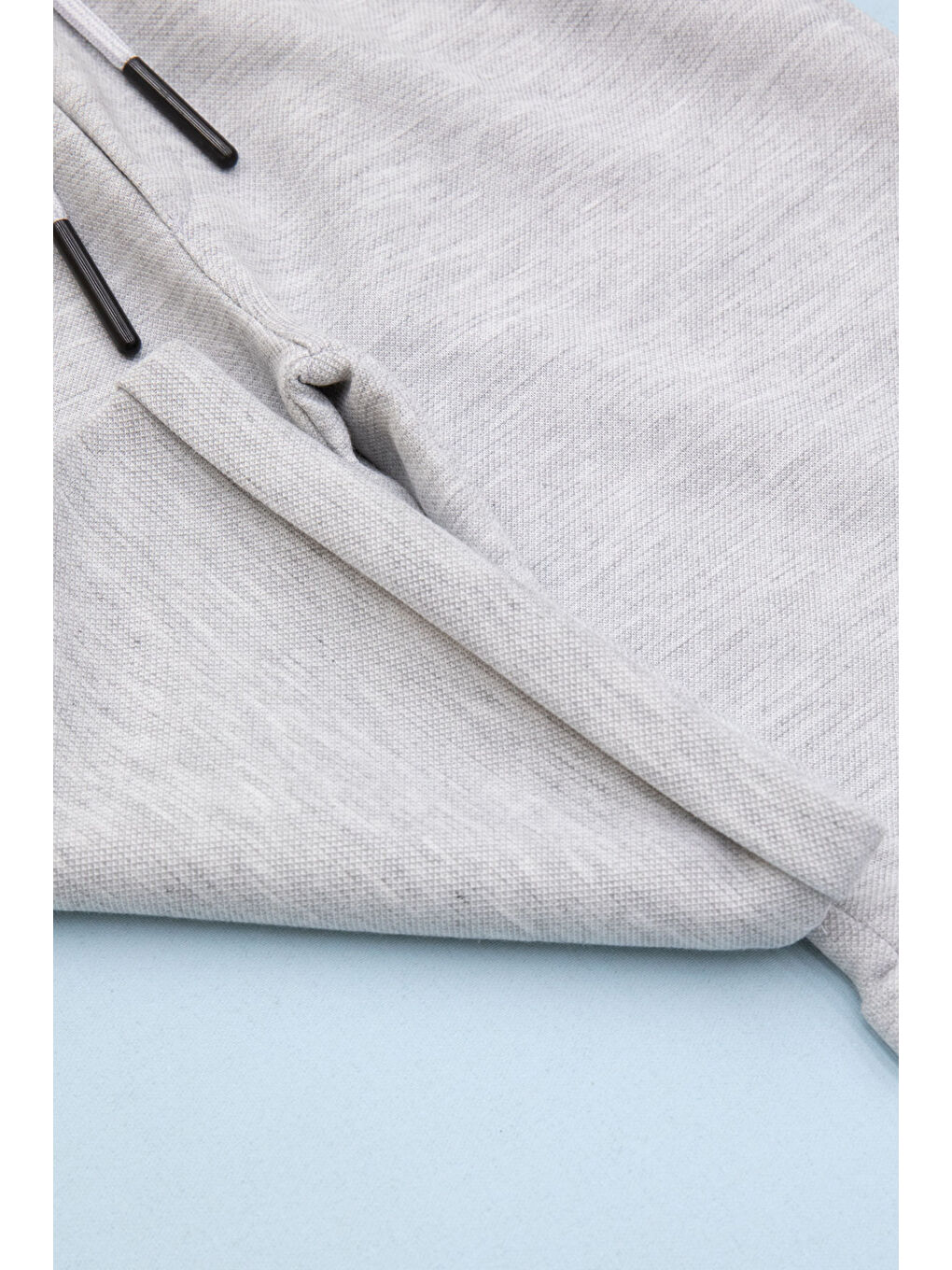 Gri Beli Lastikli Jogger Kumaş Basic Erkek Çocuk Şort 21157-1