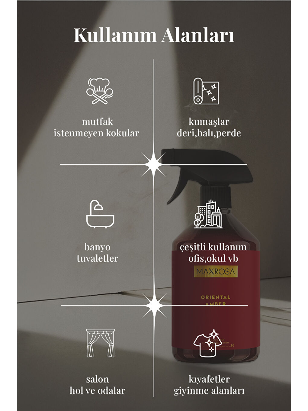 Karışık Maxrosa Oriantal Amber Room Spray Oda Spreyi 500 ml-2