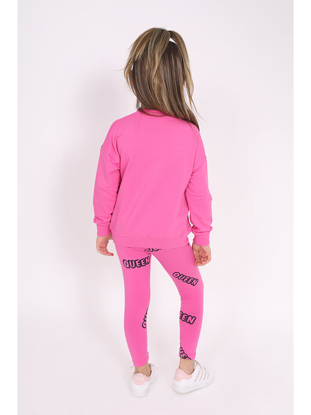 Toontoykids Fuşya Kız Çocuk Nakışlı Taytlı Takım - 3