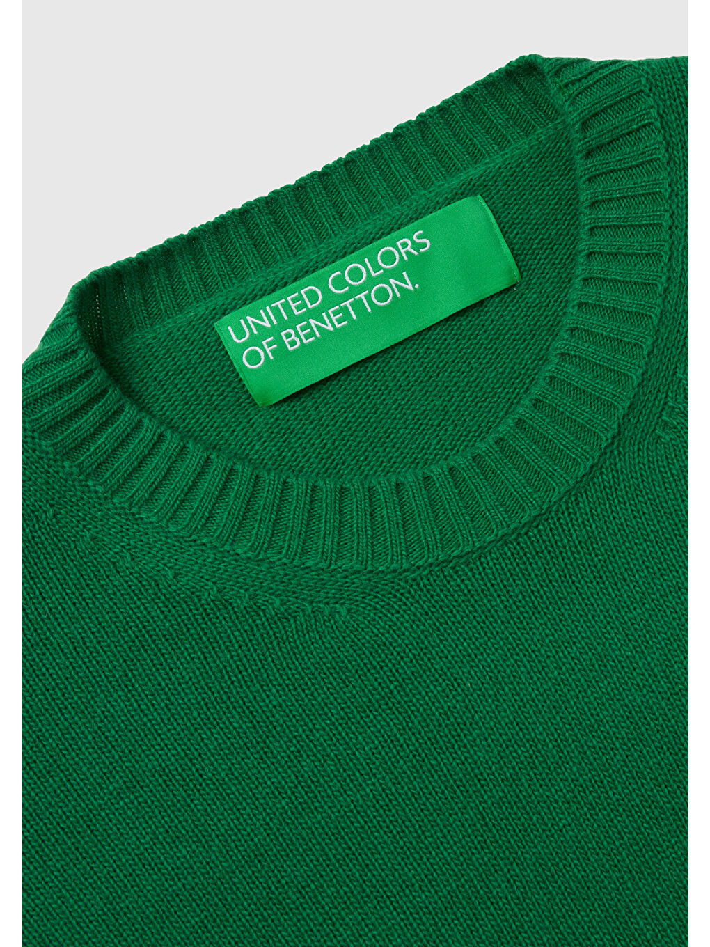 Kadın Yeşil Yün Karışımlı Boxy Fit Kazak-5