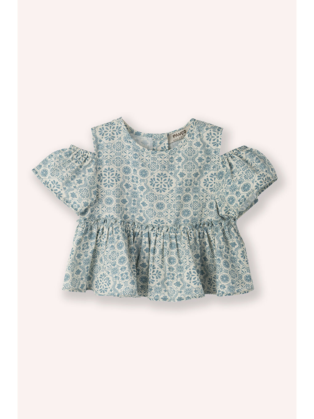 Kız Çocuk Desenli Bluz Yeşil