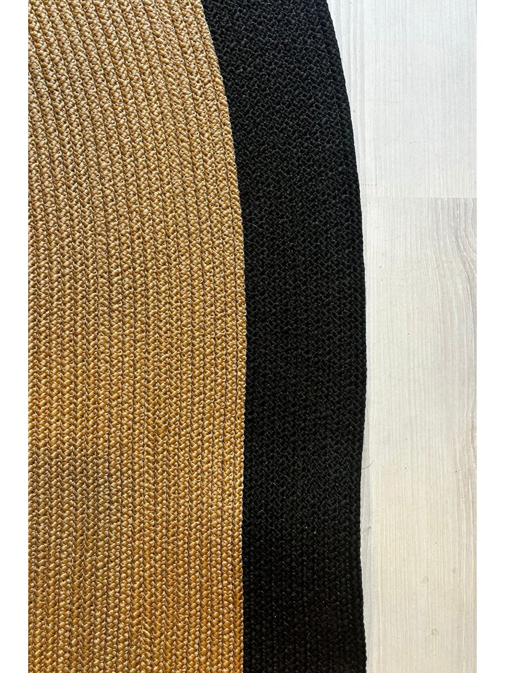 Bej Natural Jüt Halı El Dokuma Hasır Yolluk Bohem Jüt Kilim HMFJUT858 80 x 300 cm-6